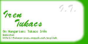 iren tukacs business card